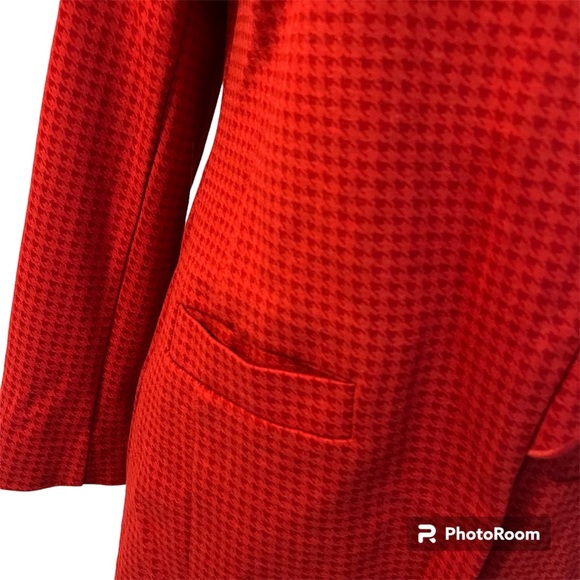 Cabi Houndstooth Red Jacket - Picture 3 of 8